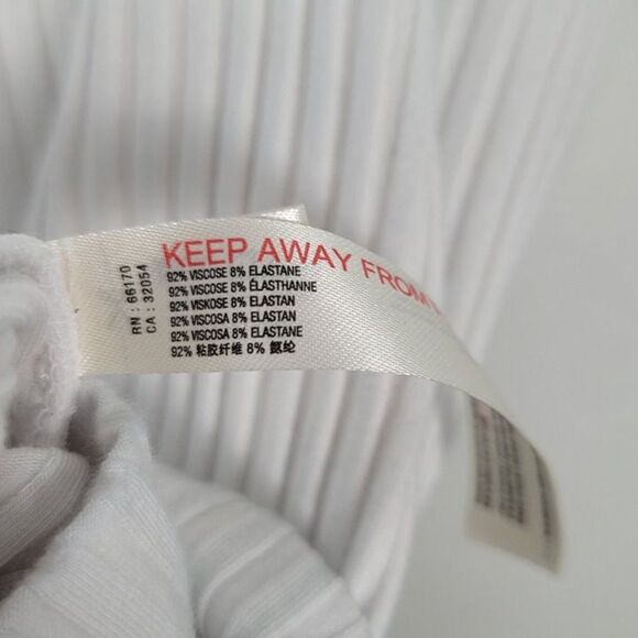 FP Movement Free People Size XS Blissed Out Racerback Tank Top Ribbed White - Picture 11 of 12